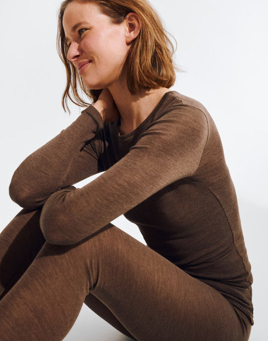 Dilling Bluse i merinould/silke (Kvinder)